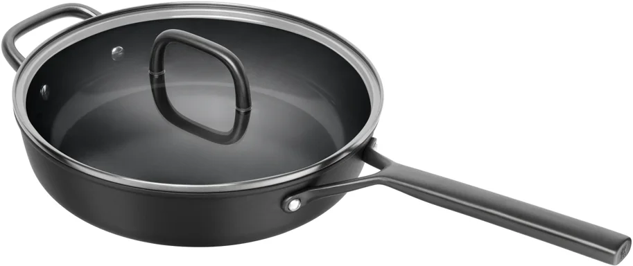 Milano Schmorpfanne mit Glasdeckel 28cm Schwarz