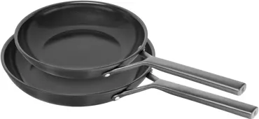 2er Set Milano Bratpfanne 24 + 28cm Schwarz