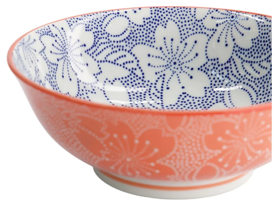 Sakura Schale 19.7x7cm blau und rot