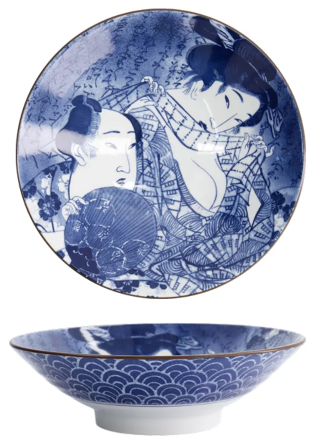 Ukiyoe Schunga Schale 24.5x7.5cm