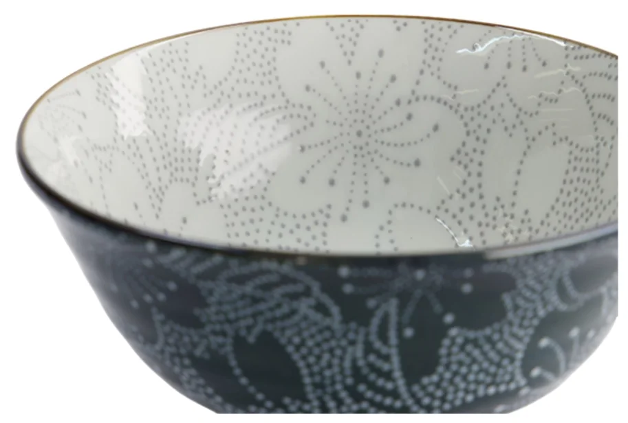 Sakura Schale 14.8x6.8cm grau und schwarz