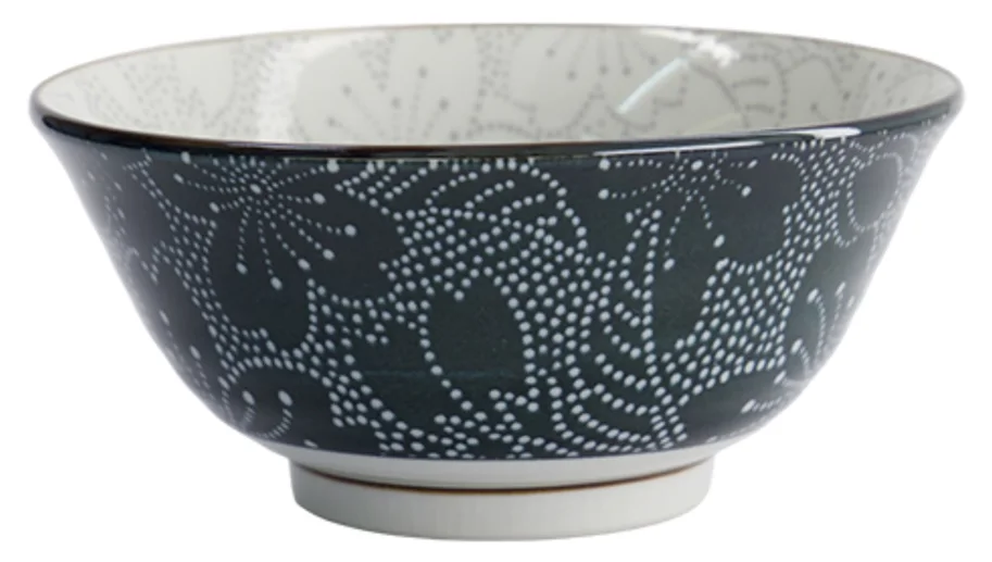 Sakura Schale 14.8x6.8cm grau und schwarz