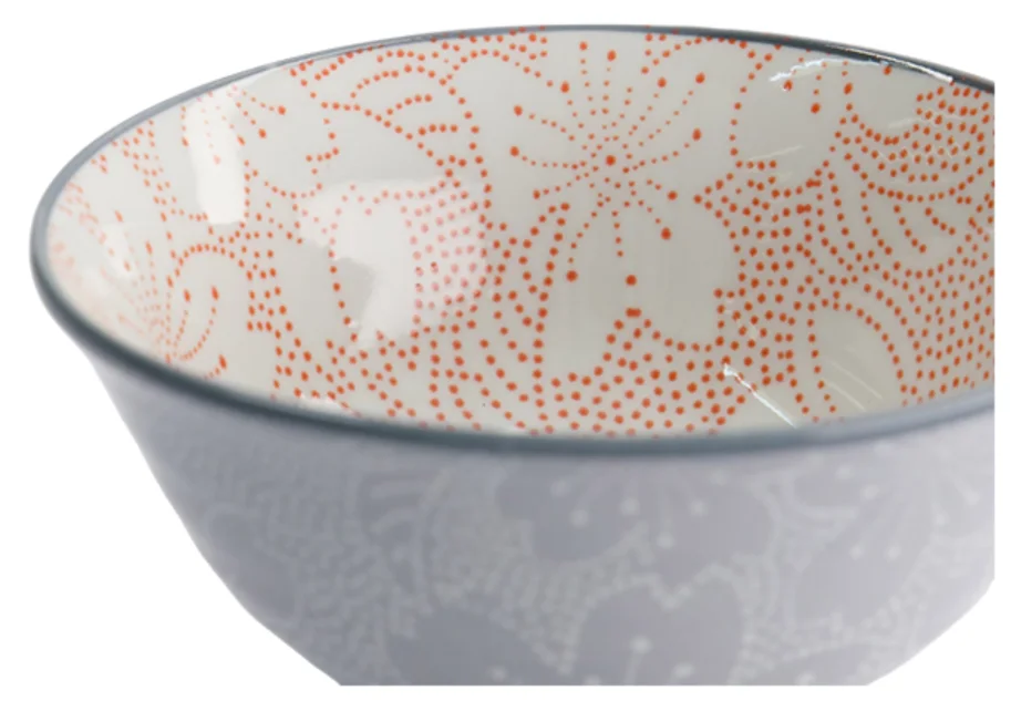 Sakura Schale 14.8x6.8cm rot und grau