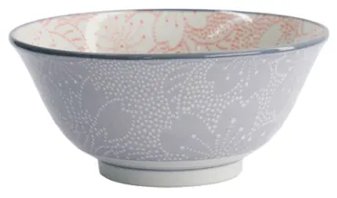Sakura Schale 14.8x6.8cm rot und grau
