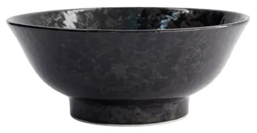 Masamura Seikaiha Ramen-Schale 21.3x8.7cm schwarz