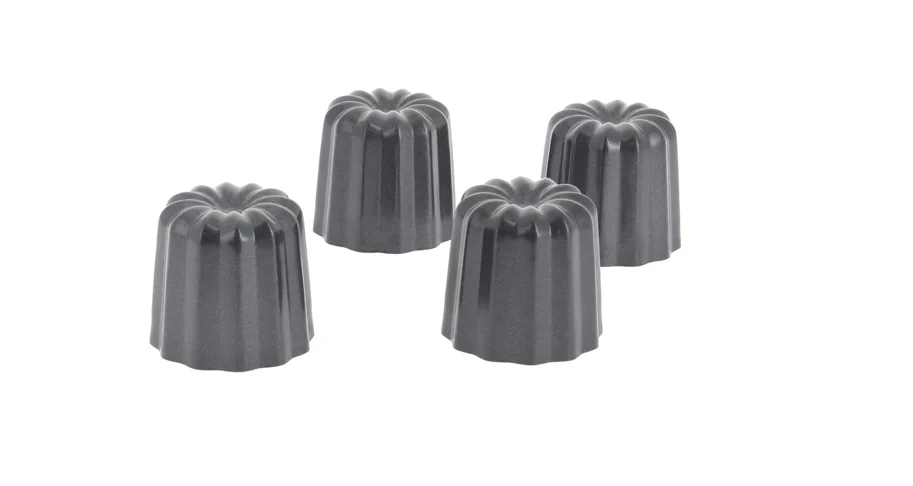 4er Set Kuchenform Cannelés