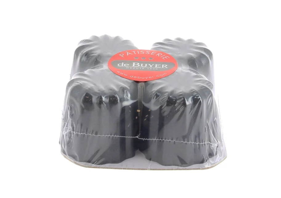 4er Set Kuchenform Cannelés