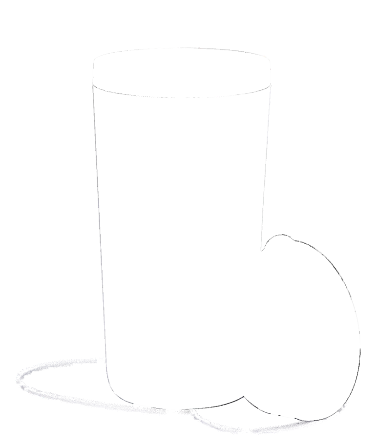 Reisebecher All Around Press-in Deckel 350ml weiss