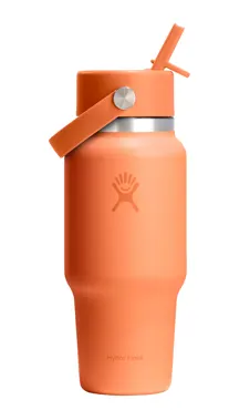 Trinkflasche Travel Wide Flex Deckel Strohhalm 700ml nectar