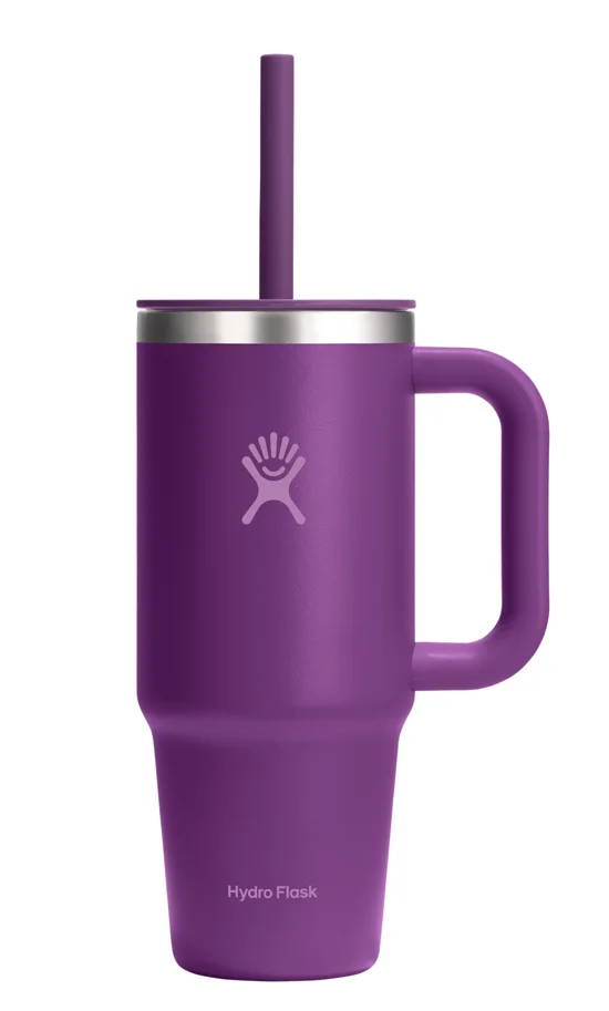 Reisebecher mit Trinkhalm 710ml beachplum