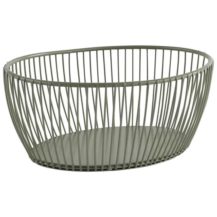 Svart Korb 20x15cm H8cm Metall grün