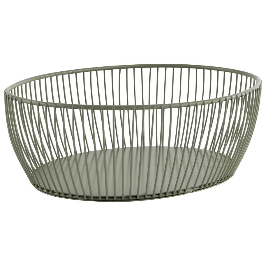 Svart Korb 24x19cm H8cm Metall grün