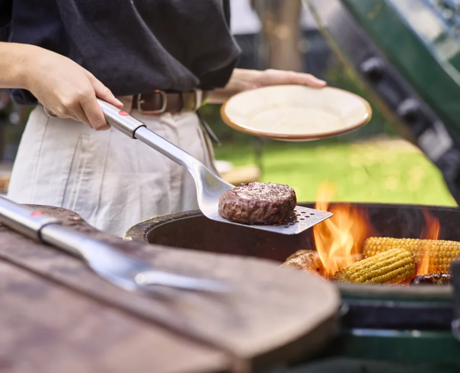 4er Set GrillOut BBQ-Utensilien Set mit Etui Edelstahl