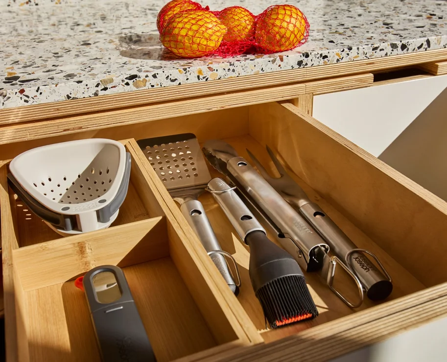 4er Set GrillOut BBQ-Utensilien Set mit Etui Edelstahl