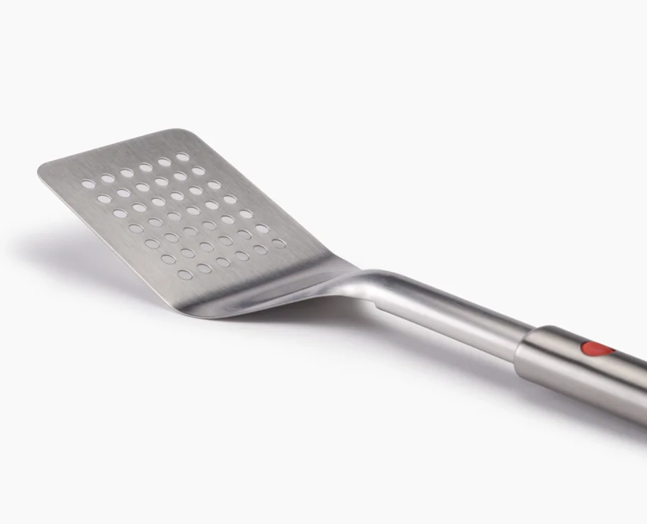 3er Set GrillOut BBQ Wender, Zange und Gabel Edelstahl