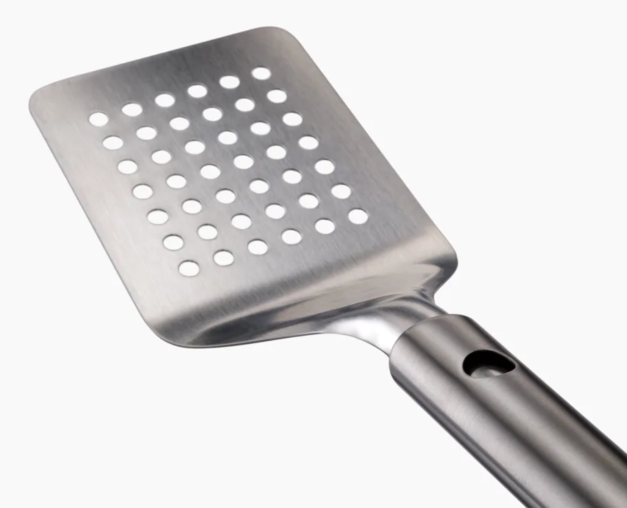 3er Set GrillOut BBQ Wender, Zange und Gabel Edelstahl