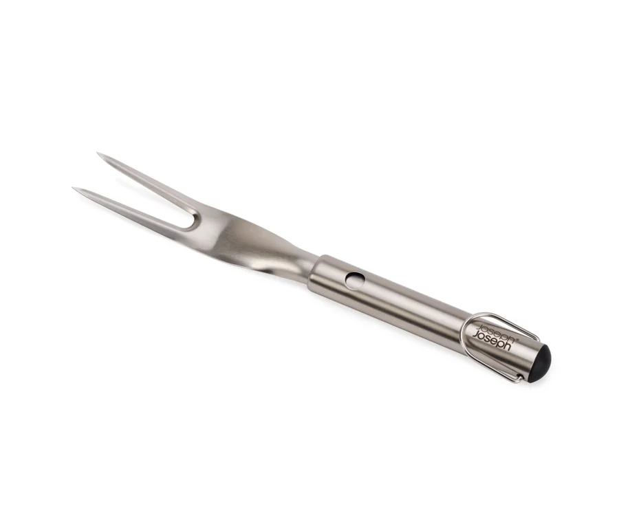 GrillOut BBQ Gabel einziehbarer Kopf  Edelstahl 41.7-35cm