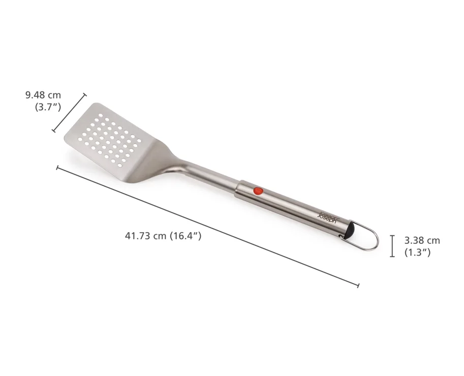 GrillOut BBQ Wender einziehbarer Kopf Edelstahl 41.7-34.5cm