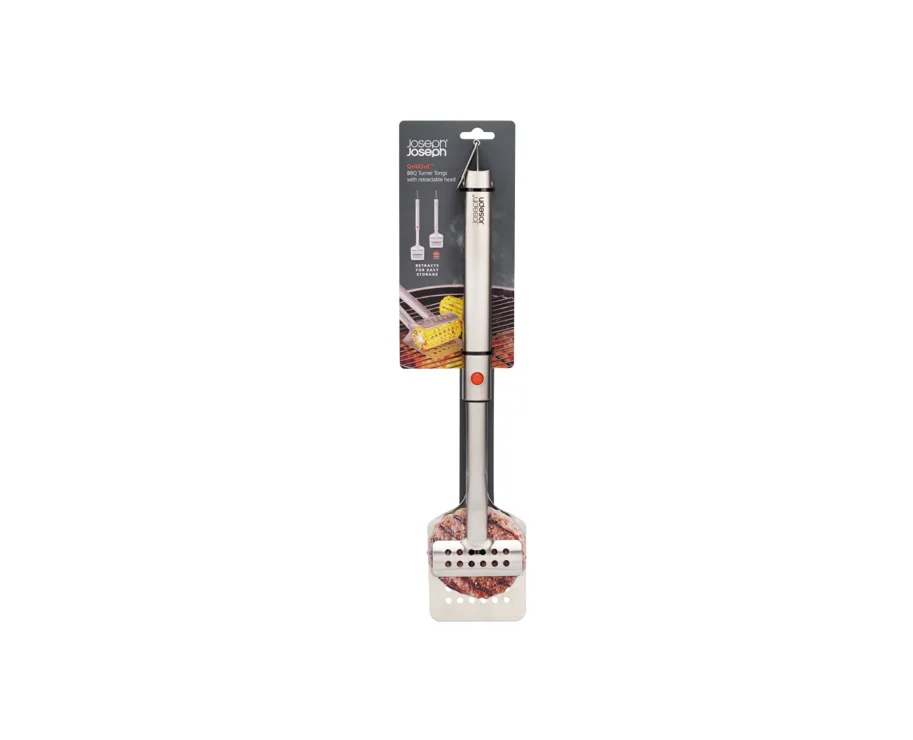 GrillOut BBQ Wender mit Zange einziehbarer Kopf 44.8x36cm