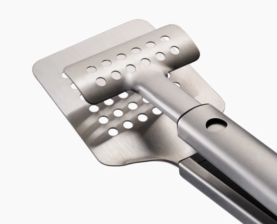 GrillOut BBQ Wender mit Zange einziehbarer Kopf 44.8x36cm