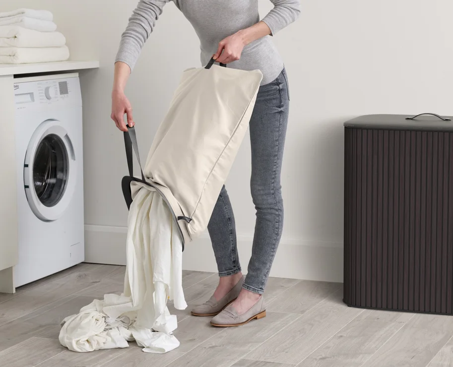 Tota Twin Luxe Wäschekorb 90l black