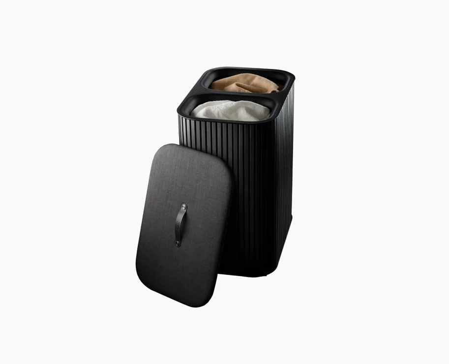 Tota Twin Luxe Wäschekorb 90l black