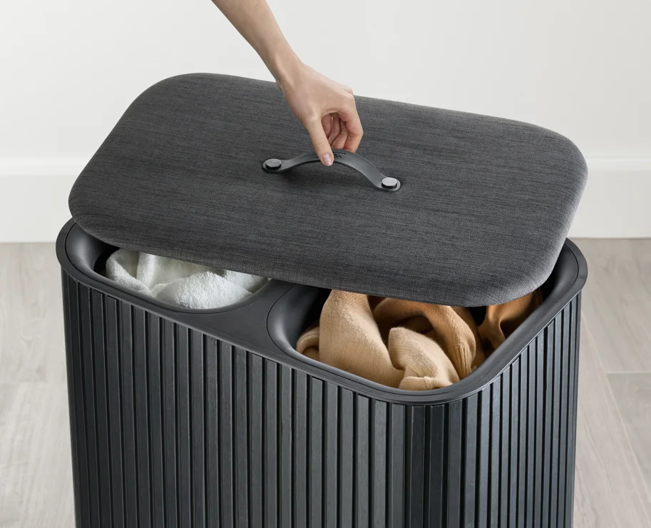 Tota Twin Luxe Wäschekorb 90l black