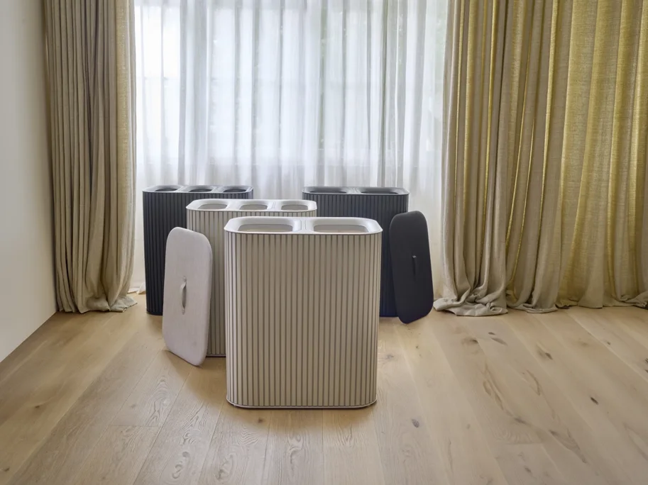 Tota Twin Luxe Wäschekorb 90l black