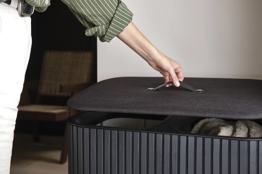 Tota Twin Luxe Wäschekorb 90l black
