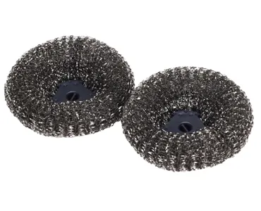 SinkTech Ersatzkopf für Spülbürste Stahlwolle 9x3.5cm
