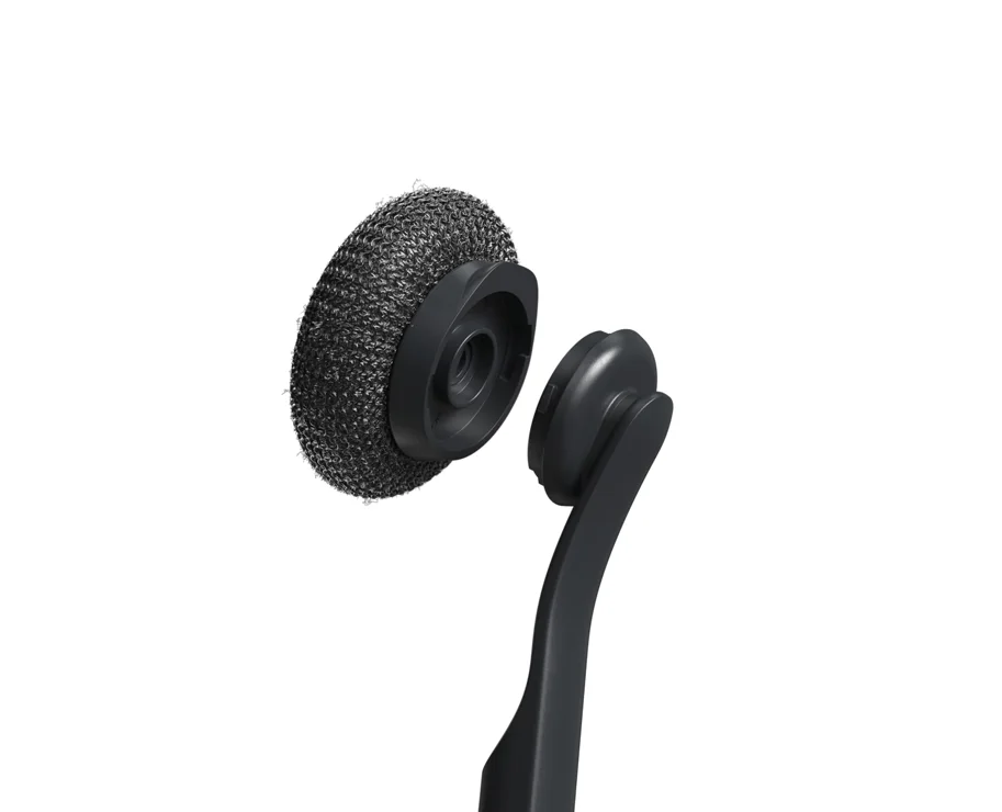 SinkTech Ersatzkopf für Spülbürste Stahlwolle 9x3.5cm