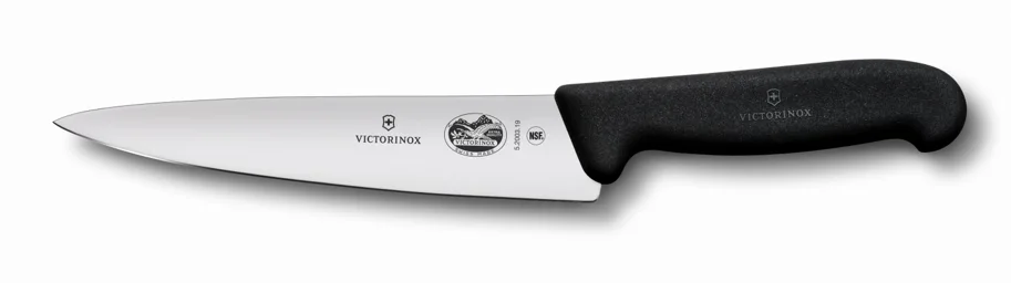 Fibrox, Kochmesser, 19cm, schwarz