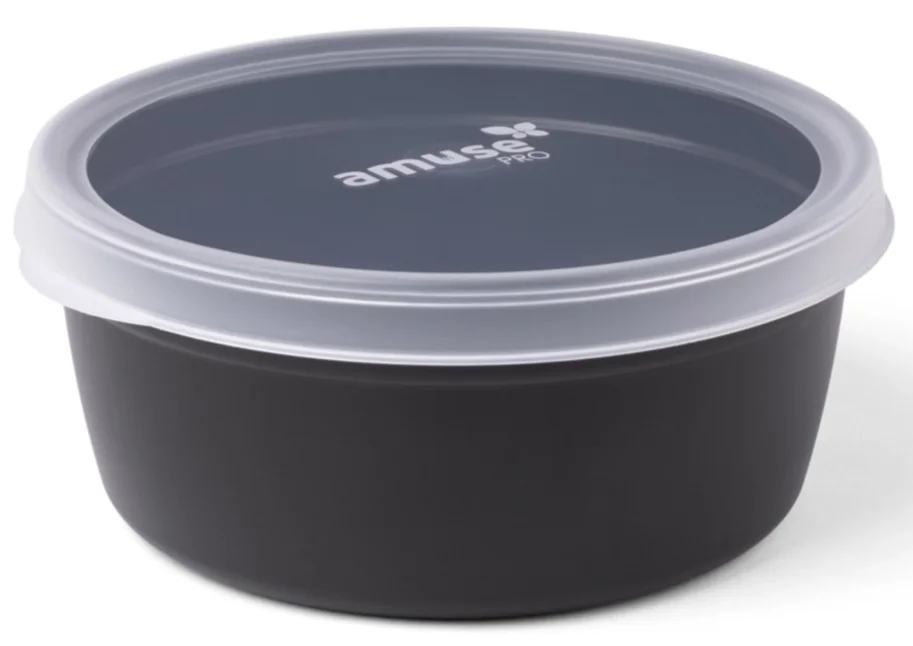 Amuse Pro Mehrwegschale rund 1200 ml schwarz