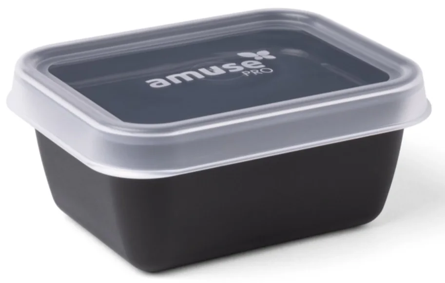 Amuse Pro Mehrwegschale rechteckig S 400ml schwarz