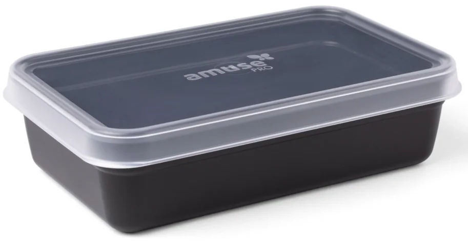 Amuse Pro Mehrwegschale rechteckig M 950ml schwarz