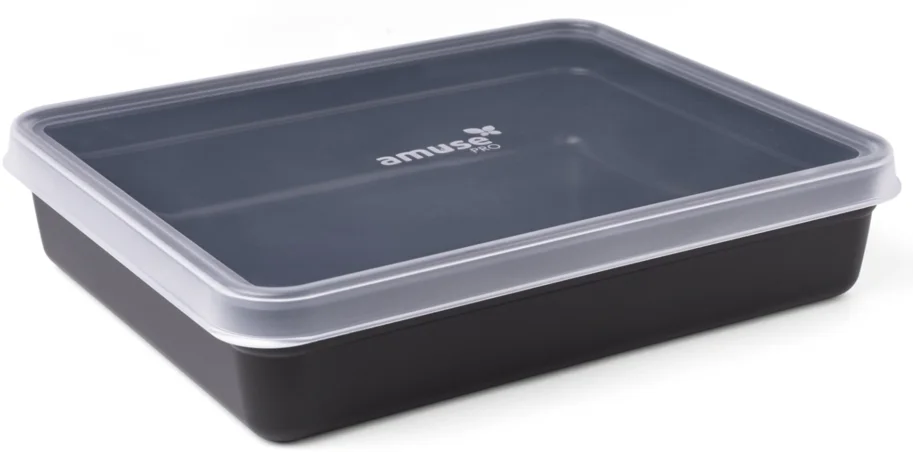 Amuse Pro Mehrwegschale L rechteckig 2000ml schwarz