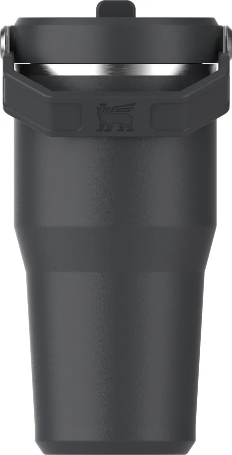 IceFlow Flip Straw Becher 0.6l black 2.0