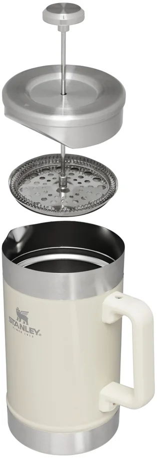 Stay-Hot French Press 1.4l cream gloss