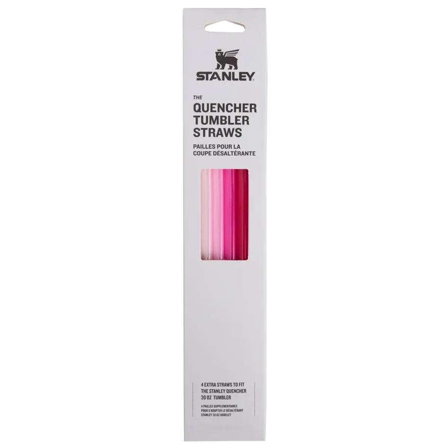 4er Set Ersatzstrohhalm für Quencher 0.89l pink