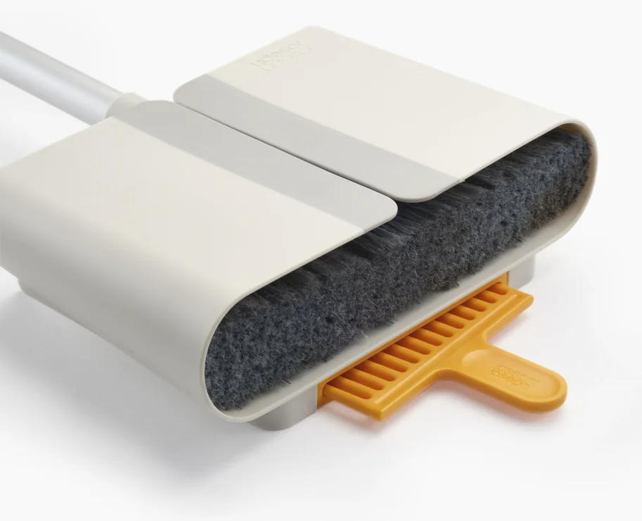 CleanTech Besen mit Wandhalterung 7.8x25.6x93.6cm stone