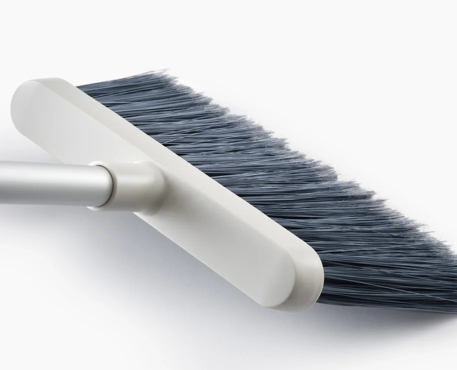 CleanTech Besen mit Wandhalterung 7.8x25.6x93.6cm stone