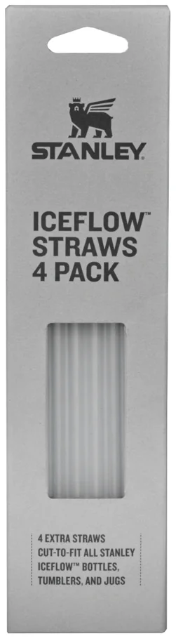 4er Set Ersatzstrohhalm für Quencher 0.6l transparent