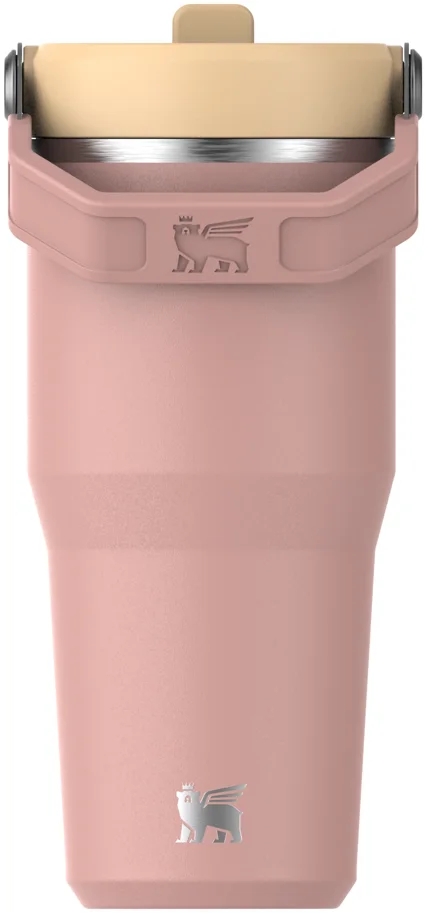 IceFlow Flip Straw Becher 0.41l peach rose