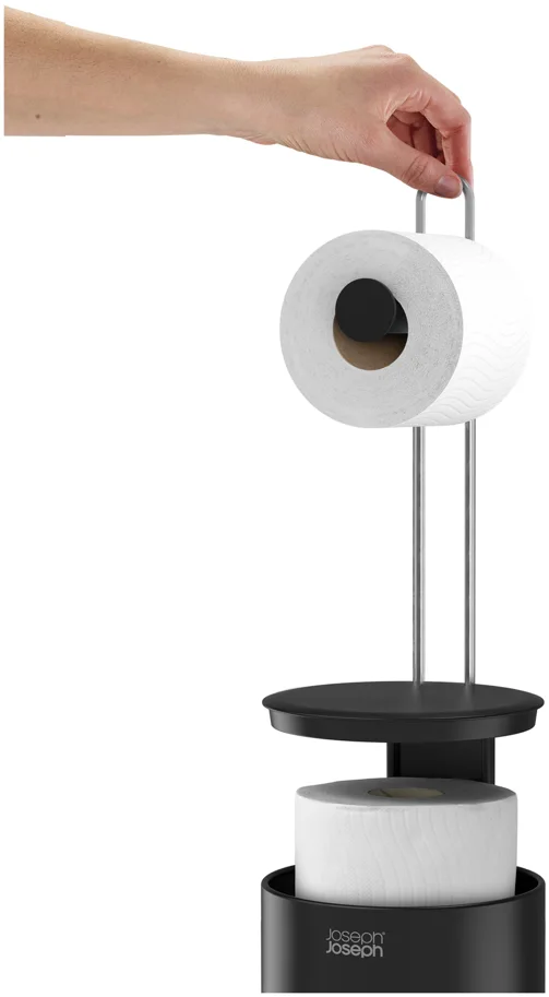 EasyStore Toilettenpapierhalter schwarz