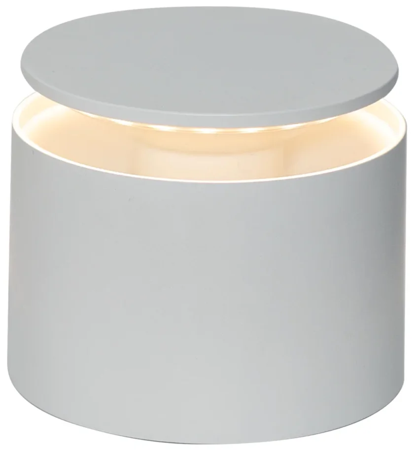 Push-Up Tischlampe D12x8.3cm weiss