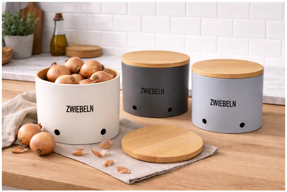 Zwiebeltopf Biopolymer urban-grey