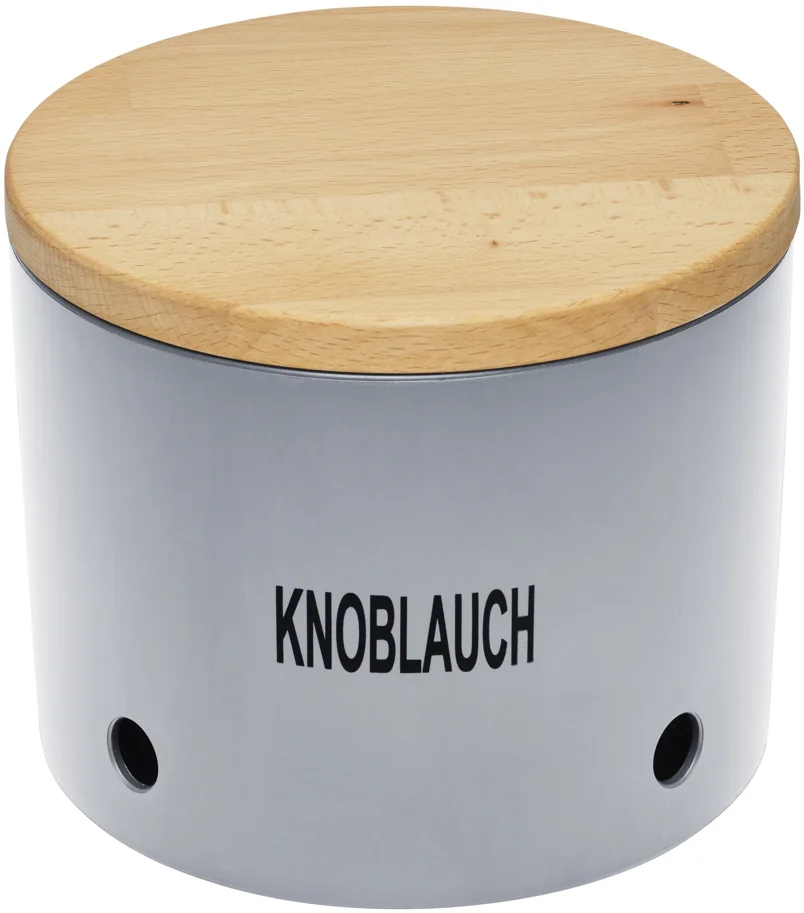 Knoblauchtopf Biopolymer silber