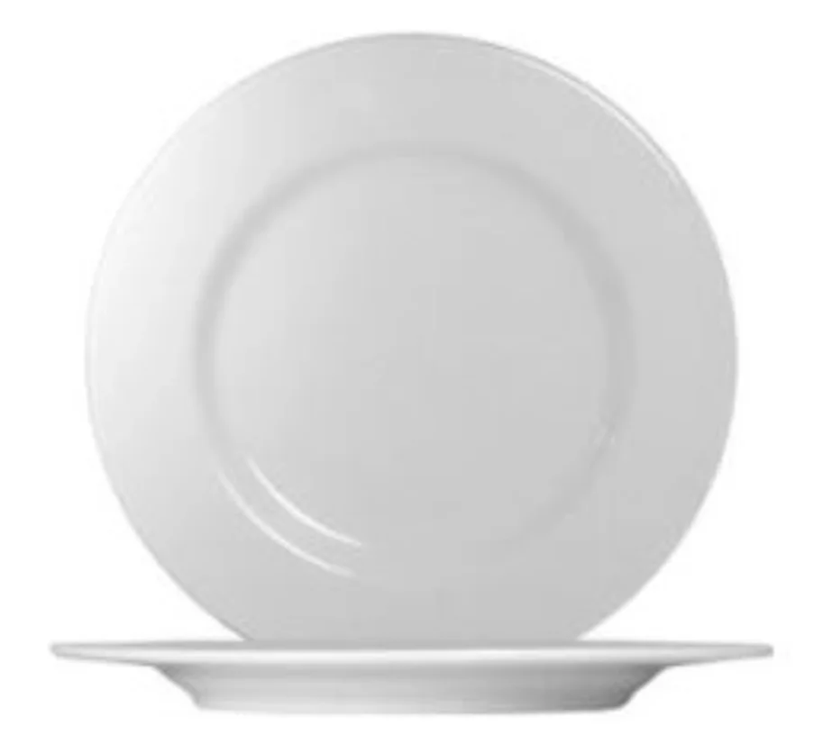 Ischia Teller flach mit Fahne D31cm