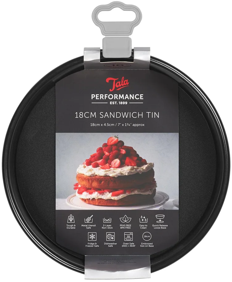 Backform Kuchen rund m losem Boden D18cm H4.5cm AH