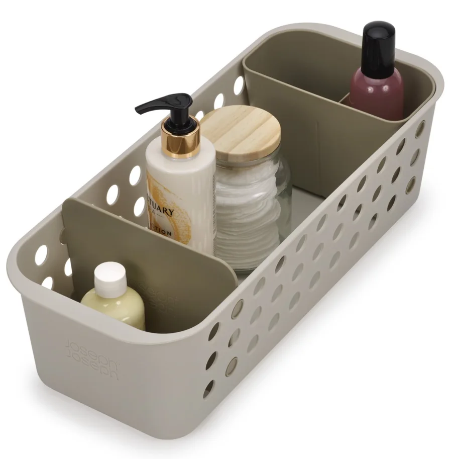 EasyStore Aufbewahrungskorb schmal ecru B16 x T40 x H13cm